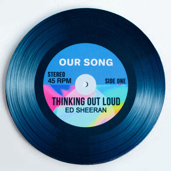 Personalised 'Our Song' Vinyl Record Mouse Mat, 5 of 12