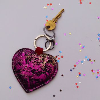 Leather Heart Keyring, 2 of 7