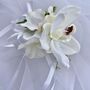 White Orchid Wrist Corsage, thumbnail 6 of 11