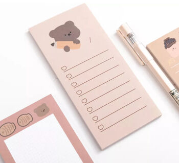 Cute Bear To Do Checklist Notepad, 2 of 4