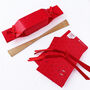 Six Reusable Eco Crackers 'Christmas Red' Design, thumbnail 3 of 8