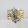 'Giselle' Salt And Pepper Diamond Engagement Ring, thumbnail 8 of 11