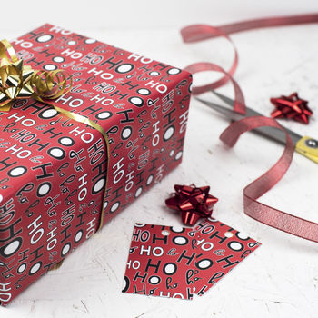 Christmas Wrapping Paper 'Ho, Ho, Ho' Xmas Wrap, 2 of 4