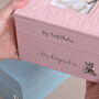 Personalised Baby Keepsake And Photo Box In Blue, thumbnail 5 of 6