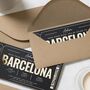 Personalised Gold Foil Barcelona Voucher, thumbnail 7 of 9