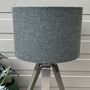 Bronte Roan Blue Tweed Floral Lined Lampshades, thumbnail 8 of 11