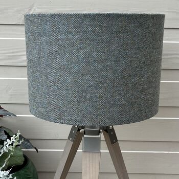 Bronte Roan Blue Tweed Floral Lined Lampshades, 8 of 11