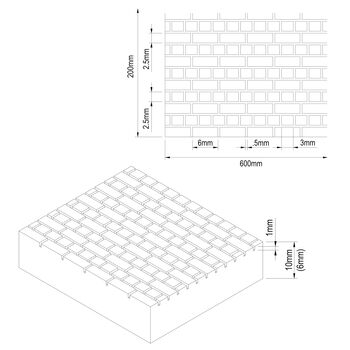 Embossed English Bond Xps Foam Sheet For Model Making, 4 of 9