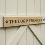 Slim Accoya Engraved Gate Sign Two Sizes, thumbnail 1 of 6
