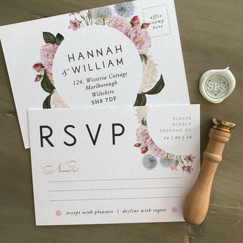 Hannah Florals | Botanical Wedding Invitation, 2 of 3