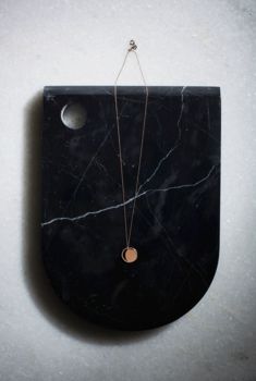 Crescent Lune Disc Pendant Necklace, 7 of 8