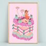 Party Girl Personalised Disco Ball Cake Print, thumbnail 7 of 9