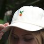 Unisex Hand Embroidered Cap With Cactus, thumbnail 2 of 5