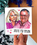 Madge And Harold Love Card, 80s Inspired Tv Card, thumbnail 1 of 3