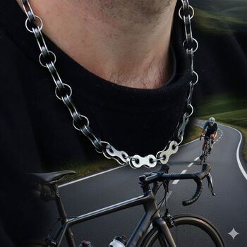 Personalised Cycling Bike Chain Necklace, 11 of 12