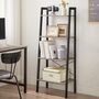 Four Tier Ladder Bookshelf Bookcase Shelves, thumbnail 1 of 9