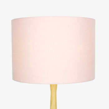 Linen Light Dusty Pink Lampshade, 2 of 9