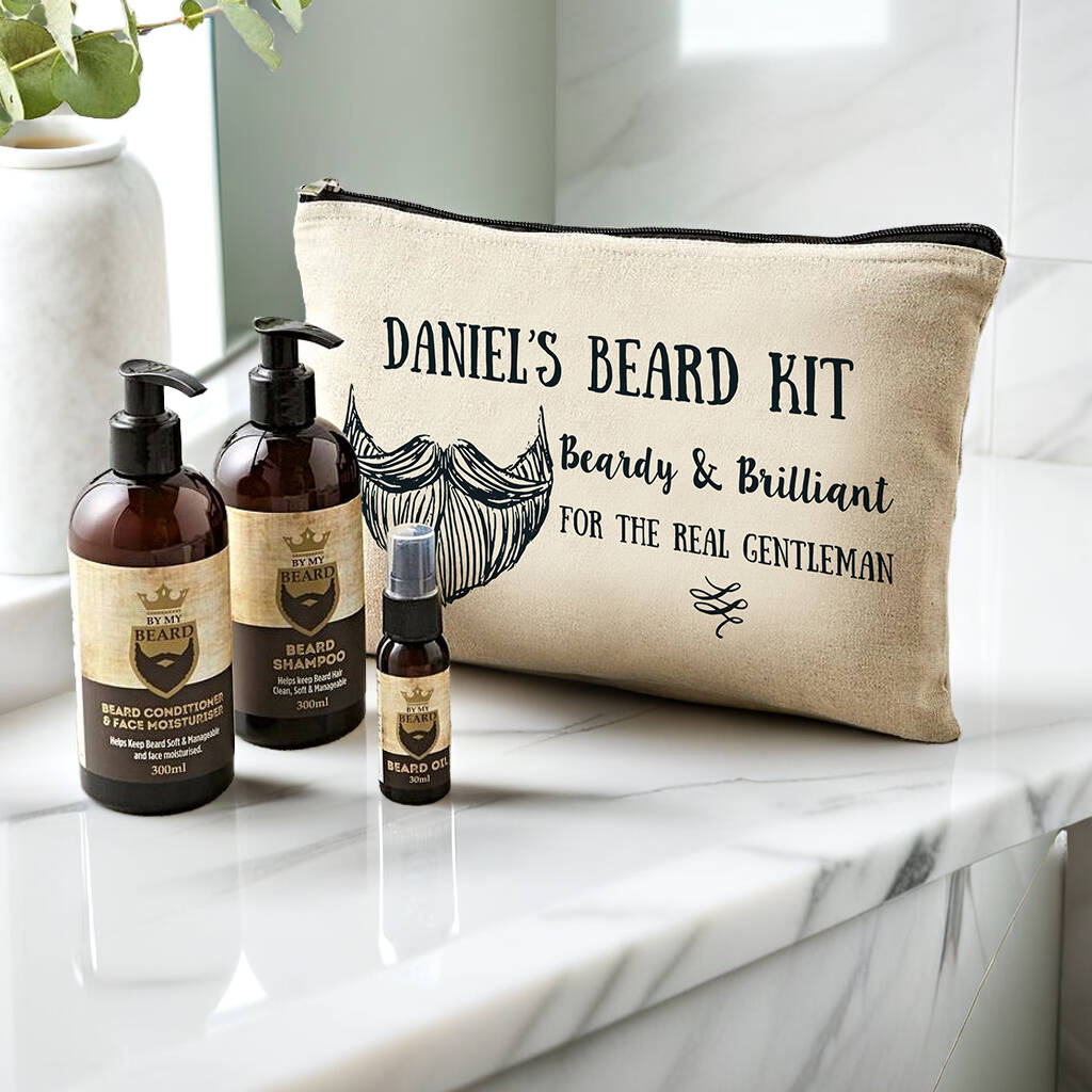 Personalised Beardy And Brilliant Beard Kit, 1 of 6