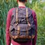 Waxed Canvas Water Repellent Backpack, thumbnail 5 of 12