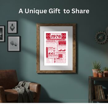 1976 Personalised 50th Birthday Motorsport Print, 5 of 12