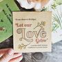Let Our Love Grow Personalised Seed Packet, thumbnail 1 of 3