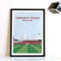 Contemporary Football Stadium Print Gift, Framed Or Unframed, thumbnail 11 of 12