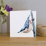 Inky Nuthatch Blank Greeting Card, thumbnail 1 of 4
