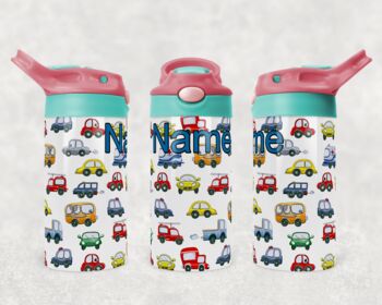 Cars Personalised Insulated Stainless Steel Sippy Cup, 2 of 5