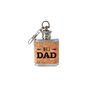 'No. One Dad' Mini Cork Hip Flask Keyring | Celebration | Father's Day | Birthday, thumbnail 2 of 2