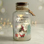 Personalised Gonk Christmas Scene LED Glass Jar – Christmas Ornament, thumbnail 1 of 5