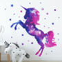 Full Size Purple Pink Unicorn Wall Vinyl Decal, thumbnail 4 of 4