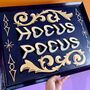 'Hocus Pocus' Wall Art Sign With Gypsy Scrolls, thumbnail 1 of 9