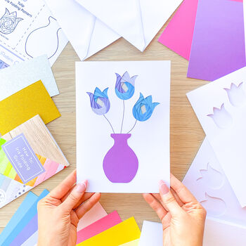 Card Making Kit Tulip | Iris Folding, 3 of 5
