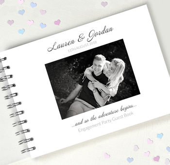 Engagement Guest Book And Photo Album, 3 of 9