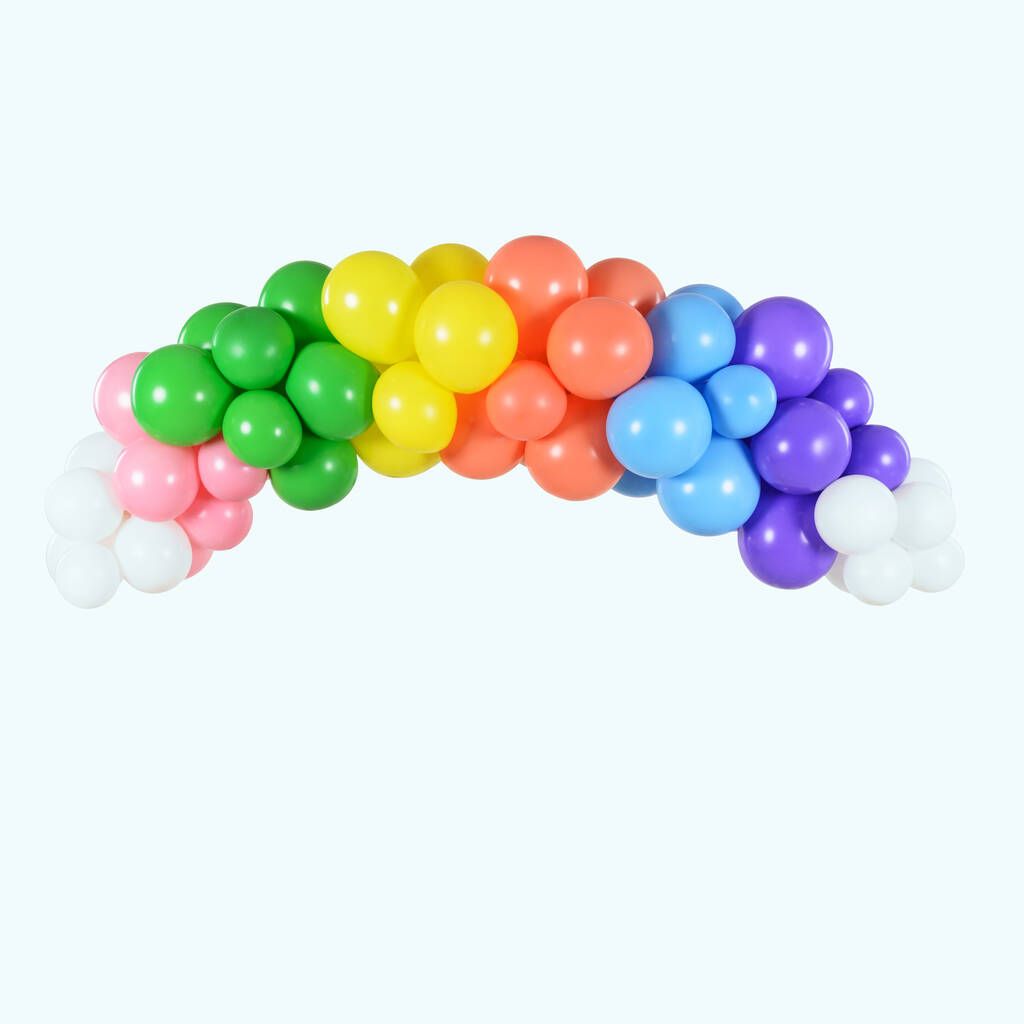 Colourful Rainbow Balloon Arch, 1 of 2