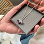Silver Family Multiple Birthstone Necklace, thumbnail 1 of 11