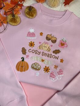 Cute Cosy Season Embroidered Sweatshirt, 5 of 7