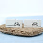 Silver Bike Cufflinks. Gift For Cyclist, thumbnail 5 of 7