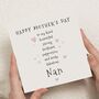 Mother's Day Card For Nan Or Grandma, thumbnail 1 of 7