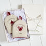 Personalised 40th Ruby Anniversary Egg Cosies Gift, thumbnail 5 of 11