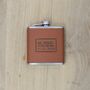 Personalised Leather Hip Flask, thumbnail 4 of 10