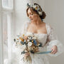 Blair Thistle Wedding Dried Flower Crown Wedding Headband, thumbnail 1 of 5