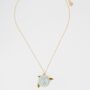 Enamel Hydrangea Necklace, thumbnail 2 of 6