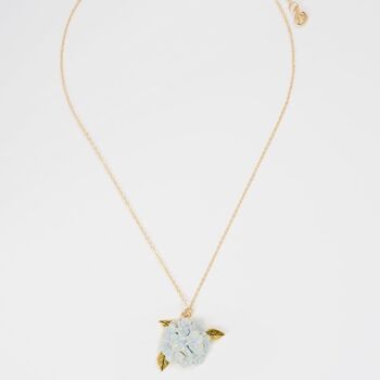 Enamel Hydrangea Necklace, 2 of 6