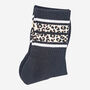 Leopard Print Striped Sporty Ribbed Cotton Ankle Socks Women's Black, thumbnail 4 of 4