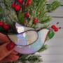Glass White Dove Christmas Ornaments Gifts, thumbnail 8 of 10