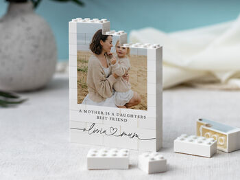 Personalised Mummy And Daughter Photo Block Keepsake, Mother's Day And Birthday Gift For Mum, 9 of 12