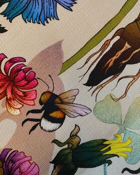 Wildflower And Bee 100% Cotton Tea Towel, 5 of 6