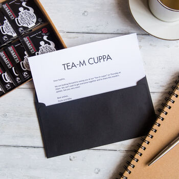 Team Tea Break Personalised Letterbox Tea Gift, 6 of 7