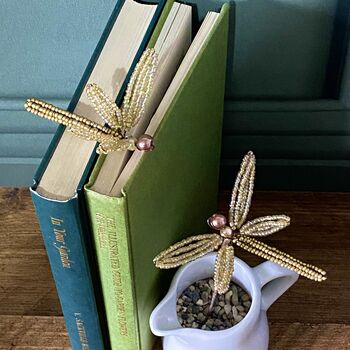 Golden Dragonflies Bead Craft Kit, 3 of 4
